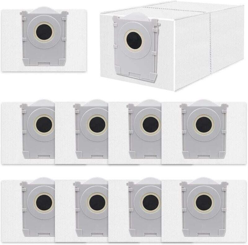 10 Staubbeutel für ECOVACS T50 Pro Omni/T50 Max Pro/T50 Omni/X8 PRO/X9 PRO Saugroboter, Zubehör für Aktivkohle-Staubbeut...