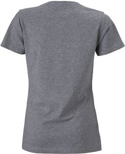 Jn Ladies Slim Fit v-t JN972 100%BW, grey-heather, Größe s