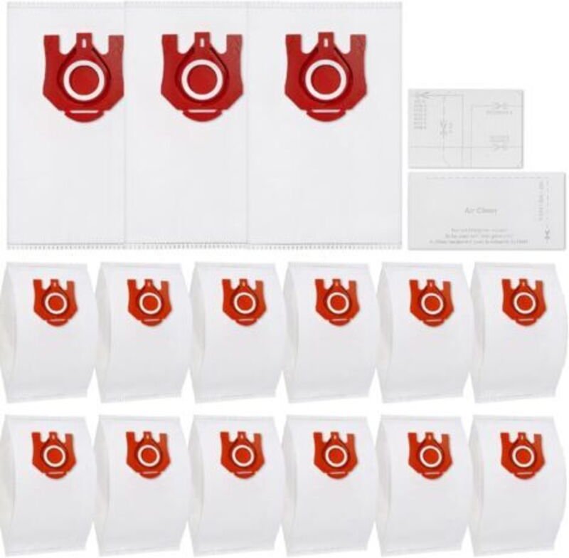 15 Staubsaugerbeutel für Miele, passend für die Modelle S400i-S456i, S2000-S2999, Classic C1, S600-S658, S5000-S5999 FJM...