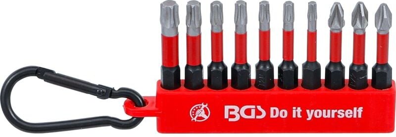 Bgs Do It Yourself - Torsions-Bit-Satz Antrieb Außensechskant 6,3 mm (1/4') 10-tlg.