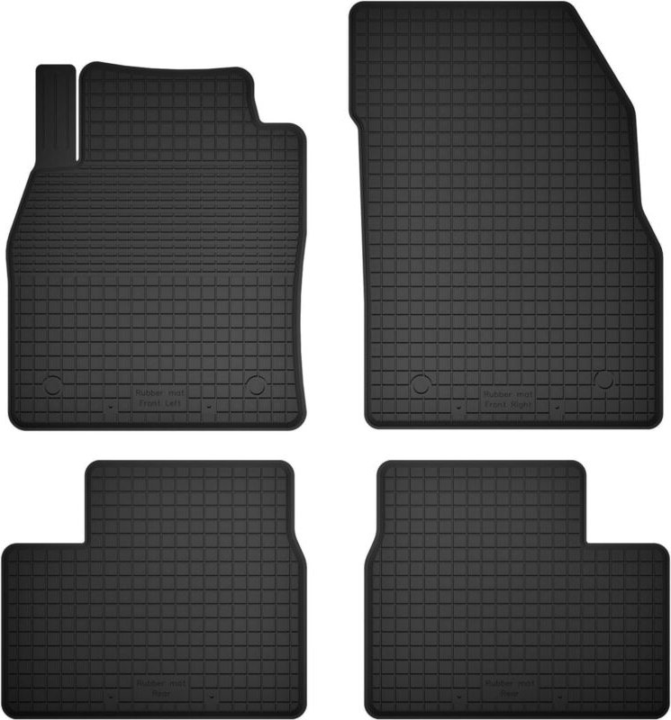 Gummifußmatten, 4er-Set, universell passend für: Opel Insignia B Liftback, Limousine, Kombi, Sports Tourer (ab 2017)