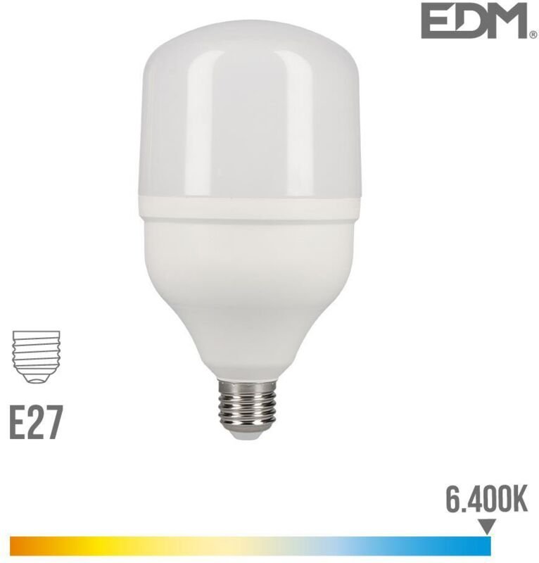 EDM - Industrielle led glühbirne e27 20w 1700lm 6400k kaltes licht ø8x16,5cm
