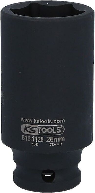 1/2' Sechskant-Kraft-Stecknuss, lang, 28mm