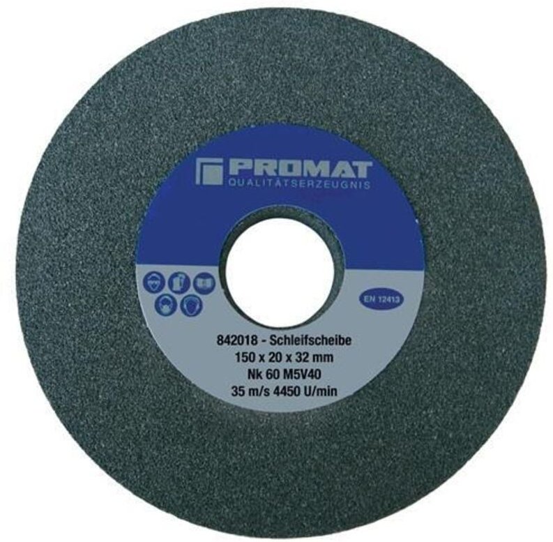 Schleifbockscheibe Ø125xB20x32mm 36 Form a Normalkorund