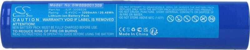 Vhbw - Akku Ersatz für Maglite ILIF-3006526 für Taschenlampe Kopflampe (3200 mAh, 6,4 v, Li-Ion)