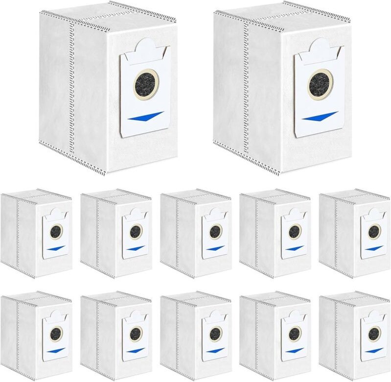 12 Beutel für Ecovacs deebot T30 Pro Omni, T30 Omni Roboterstaubsauger-Zubehör, 3,4 l große Kapazität, Ersatz-Staubbeute...