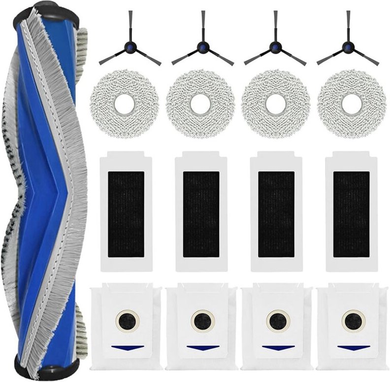 Ersatzzubehör-Set für T30 Omni, pro max – inkl. Bürsten, Filter, Wischpads, Staubbeutel