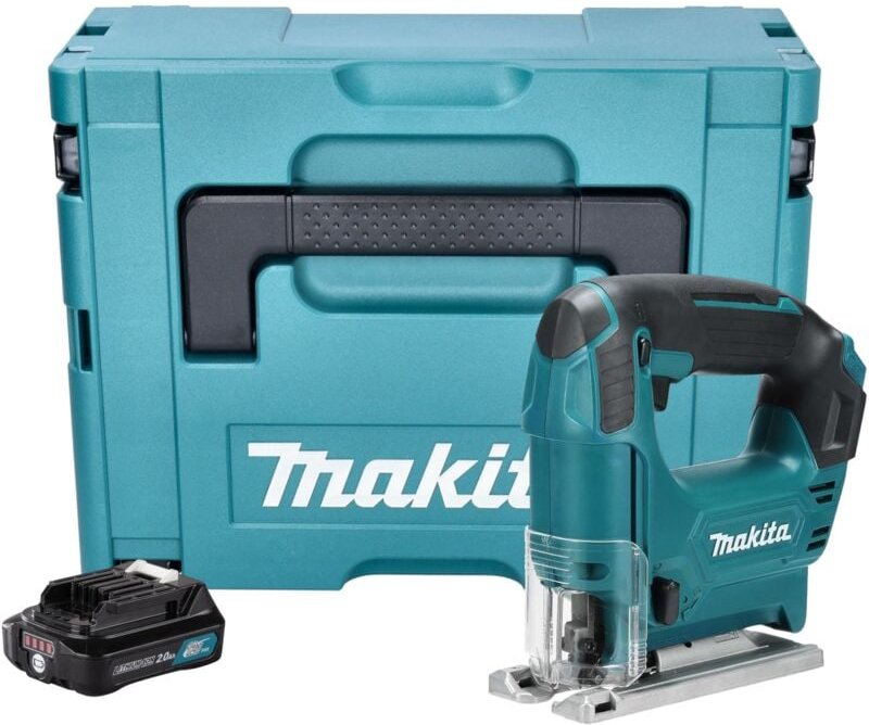 Jv 101 DA1J Akku Stichsäge 12 v max. 65 mm + 1x Akku 2,0 Ah + Makpac - ohne Ladegerät - Makita