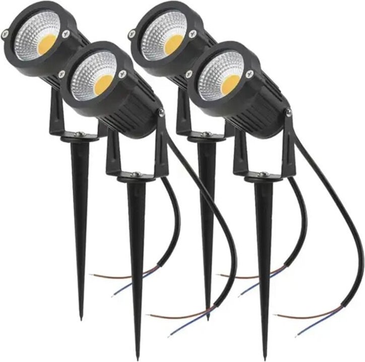 4PCS Wasserdichte IP65 Garten Rasen Lampen led Licht Spike Birne Außen Beleuchtung für Garten, Warm
