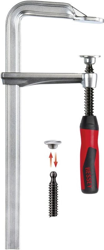 Ganzstahl-Schraubzwinge GZ-2K 500/120 Bessey GZ50-12-2K Spann-Weite (max.):500 mm Ausladungs-Maße:1
