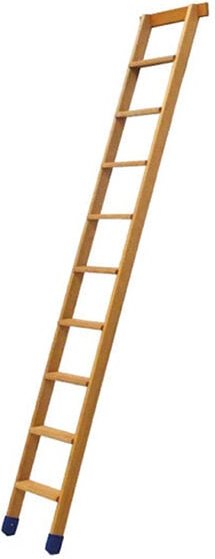 Stufenleiter Holz 3 Stufen - zu erreichende Höhe 0.93m - BSMAG-FR-100