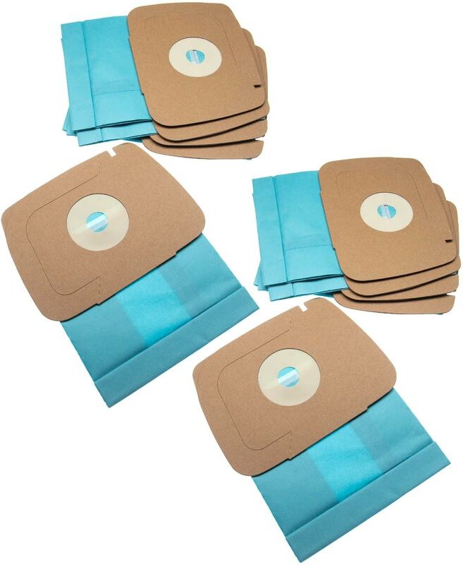 10x Staubsaugerbeutel kompatibel mit Electrolux Lux 1 Classic, 1 Royal, D820, 1 Staubsauger - Papier, 21cm x 16,2cm Hell...