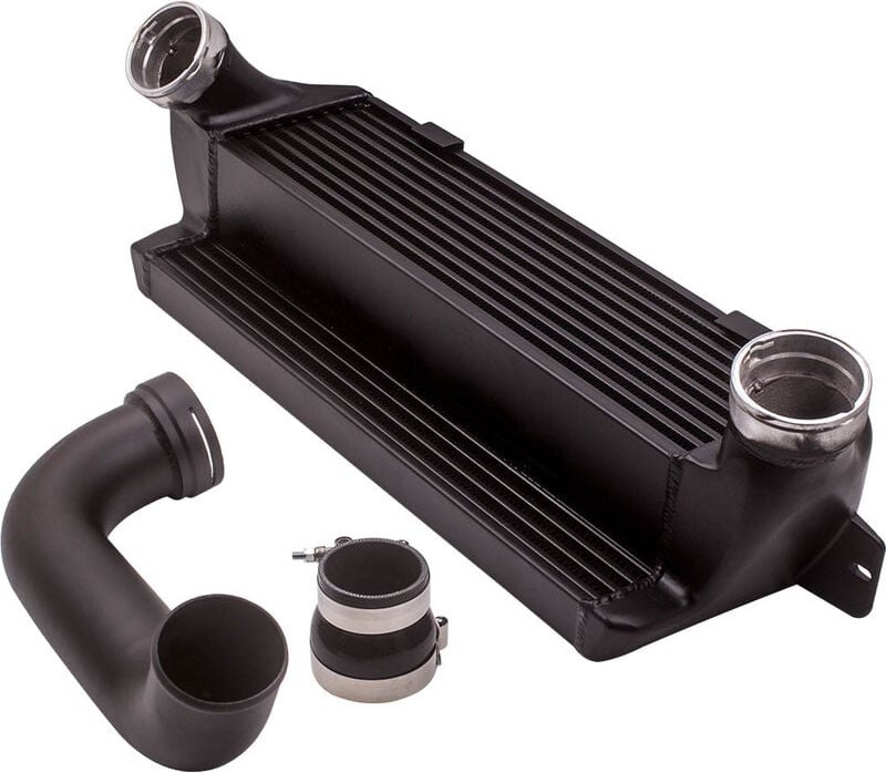 BFO - Ladeluftkühler + Turboschlauch for bmw 1er E82 E88 135i 3er E90 E91 E92 E93 335i 3.0L Single-turbo N55b30 Ladeluft...