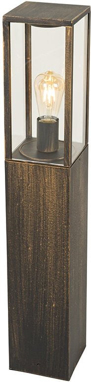 Qazqa - Vintage Steh-Außenleuchte antikgold 80 cm IP44 - Charlois