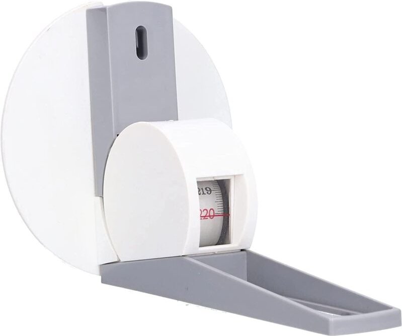 Toise murale rétractable 200 cm – règle suspendue mesure croissance corps/stature