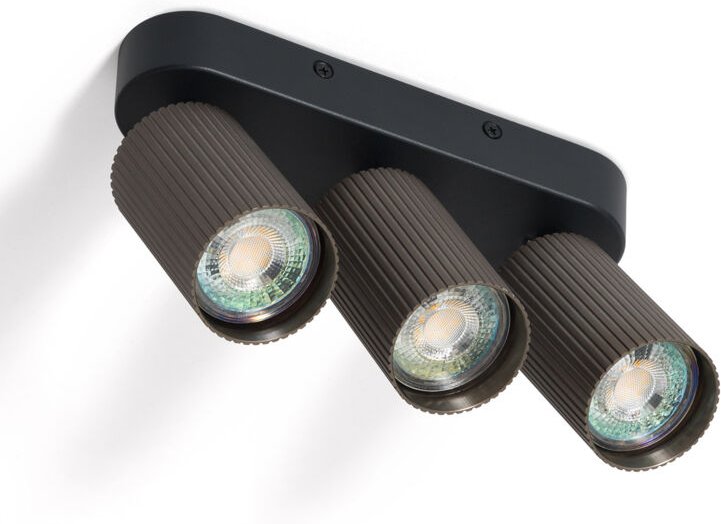 Deckenleuchte Aluminium Aritz 3 Spots Bronze