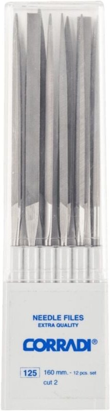 12325164 CORRADI-Nadelfeilen-Set Schweizer Hieb 2 in Kunststoffbox Länge 160 mm 1 St. - Pferd