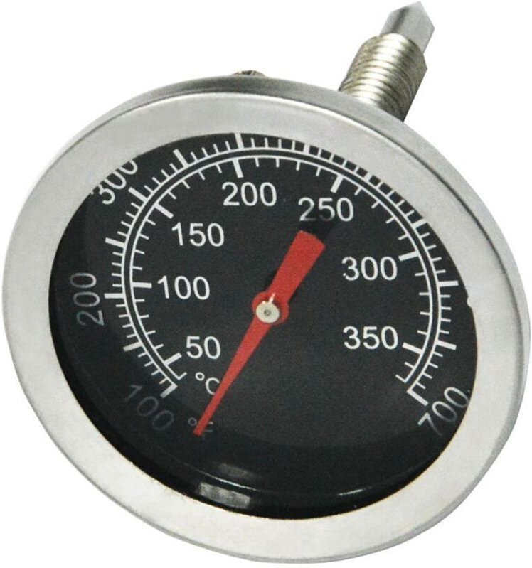 Grillthermometer, Holzkohle-Smoker, 52 mm Edelstahl-Pizzaofenthermometer, Grill-Ersatzteile