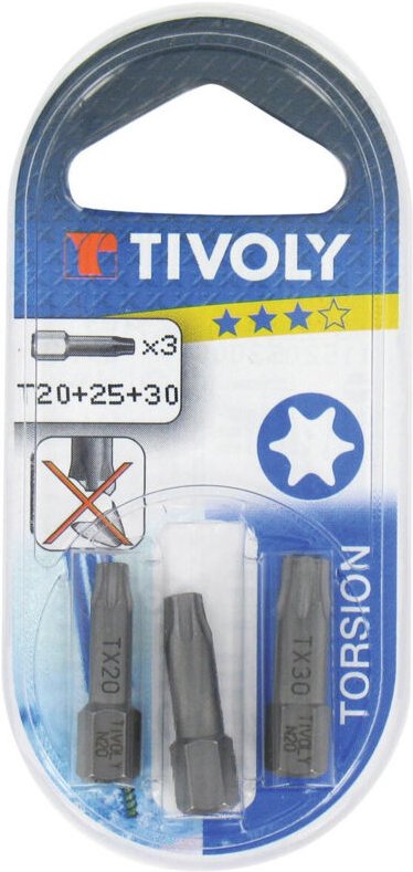 Torsionsbit für Schrauben mit Sternkopf T25