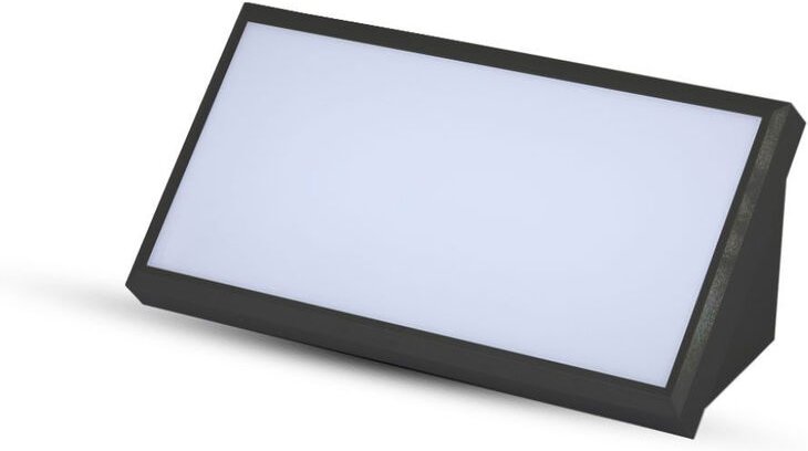 LED-Wandleuchte gewinkelt 20W Schwarz Farbe 3000K IP65 - V-tac