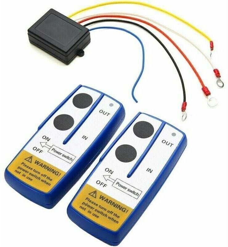 YMYNY – Universelles 12-V-50-Fuß-Funkkonsolen-Winden-Fernbedienungsset für Jeep, ATV, SUV (ohne Batterien)