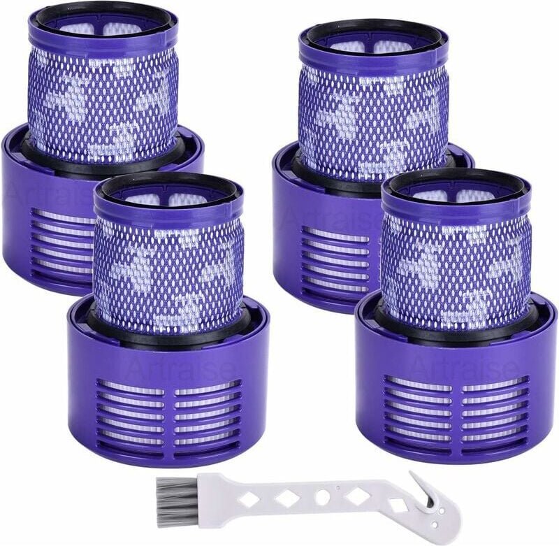 V10 Filter for Dyson, 4 Pack Washable Replacement Filter Units for Dyson V10 SV12 Cyclone Animal, Absolute Vacuum Cleane...