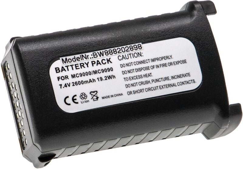 Akku kompatibel mit Symbol MC9000, MC9000-G, MC9000-K, MC9000-S, MC9010, MC9050 Handheld Computer Scanner (2600mAh, 7,4V...