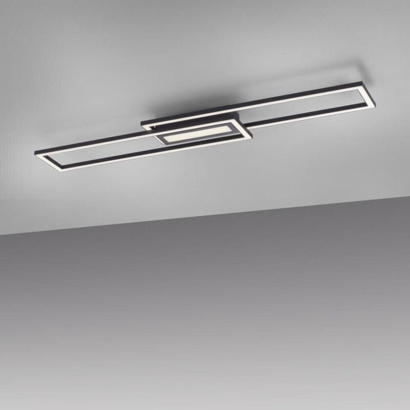 Just Light. - JustLight led cct Deckenleuchte Asmin schwarz 95 x 17,5 cm dimmbar Deckenleuchte