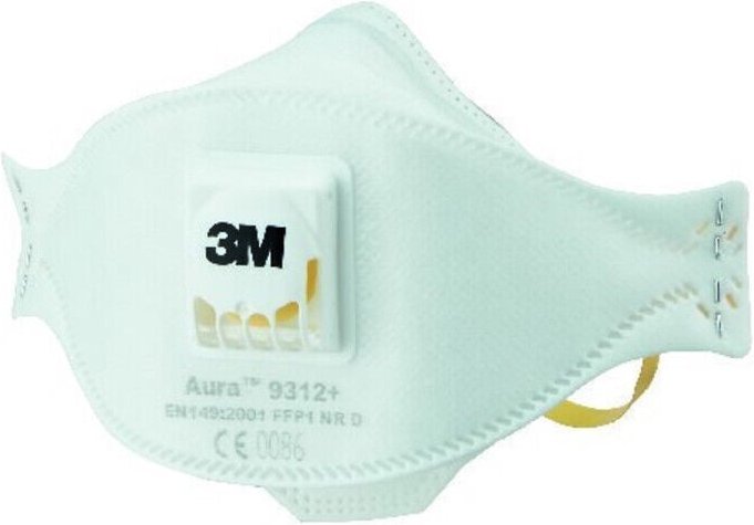 3M - Atemschutzmaske 9312+ Aura FFP1NRD m.Ventil b.4xAGW-Wert EN149/2001+A1:2009 10 Stk