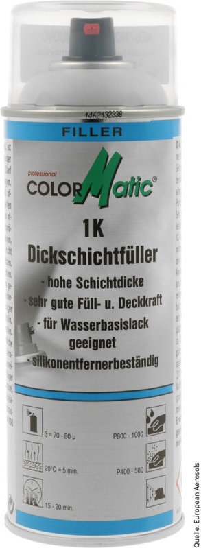 1K Dickschichtfüller schwarz 400ml 385575 - Colormatic
