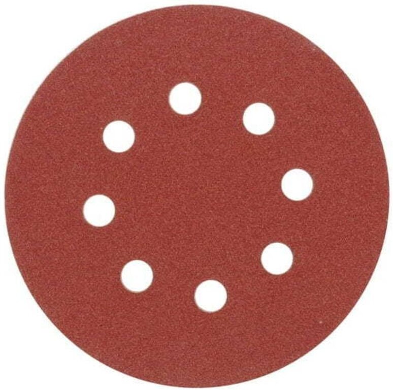 Schleifscheiben 125mm, p60, mit 8 Löchern, Set à 5 Stück 08576 Vorel