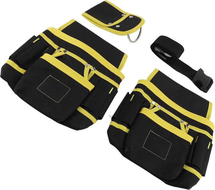 Werkzeuggürtel für Herren, Werkzeuggürtel mit 26 Taschen, Arbeitsgürtel, Oxford-Werkzeugtasche mit Werkzeugorganisation ...