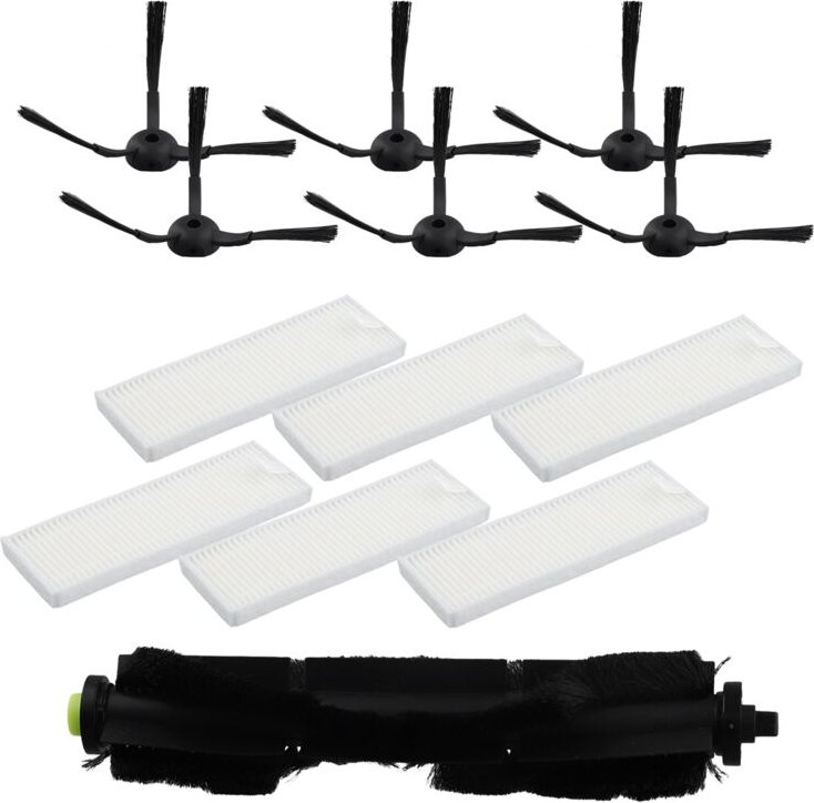 13-teiliges Rollerbürstenfilter-Seitenersatzteil für Qihoo 360 S10 X100 Max Robotic-Staubsauger