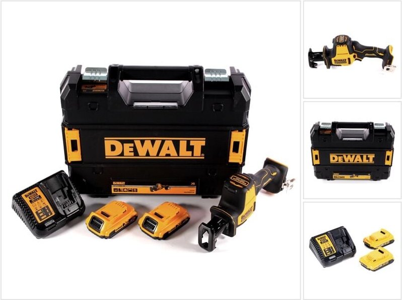 Dewalt - dcs 369 D2 Akku Säbelsäge 18 v + 2x Akku 2,0 Ah + Ladegerät + tstak