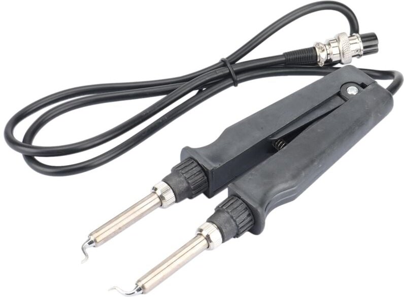 902 esd smd Doppel LöTen Kolben Pinzette Clip Heizzange Station ZubehöR Flache Spitze