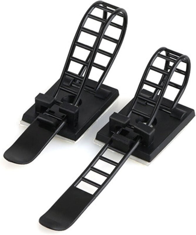 Shining House - 10 Stück selbstklebende Kabelbinder, Kabelbinder, selbstklebende Kabelbinder, verstellbare Nylon-Kabelbi...