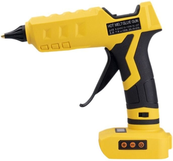 Verbesserter Kleber, 100 W, digital, temperatureinstellbar, kabellos, für 18 V 20 V Akku