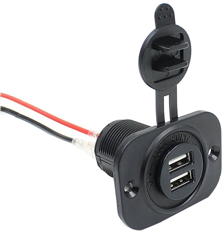 Car Zigarettenanzünder Buchse Dual Usb Adapter 12V Stecker Für Handy Gps Tablet