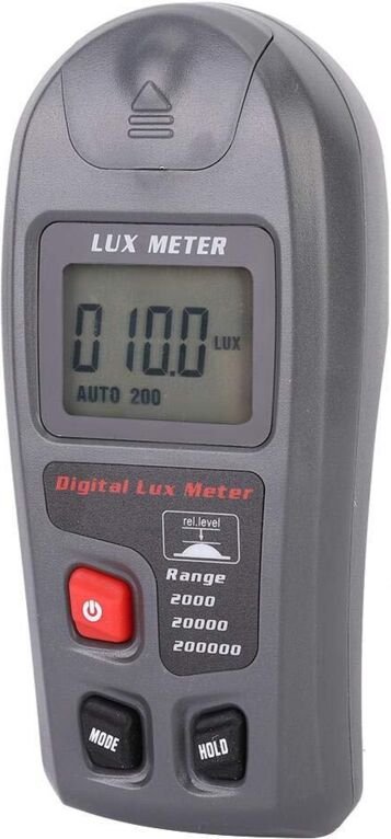 Digitales Taschenfotometer mit elektronischem Luxmeter, großem Display, 200.000