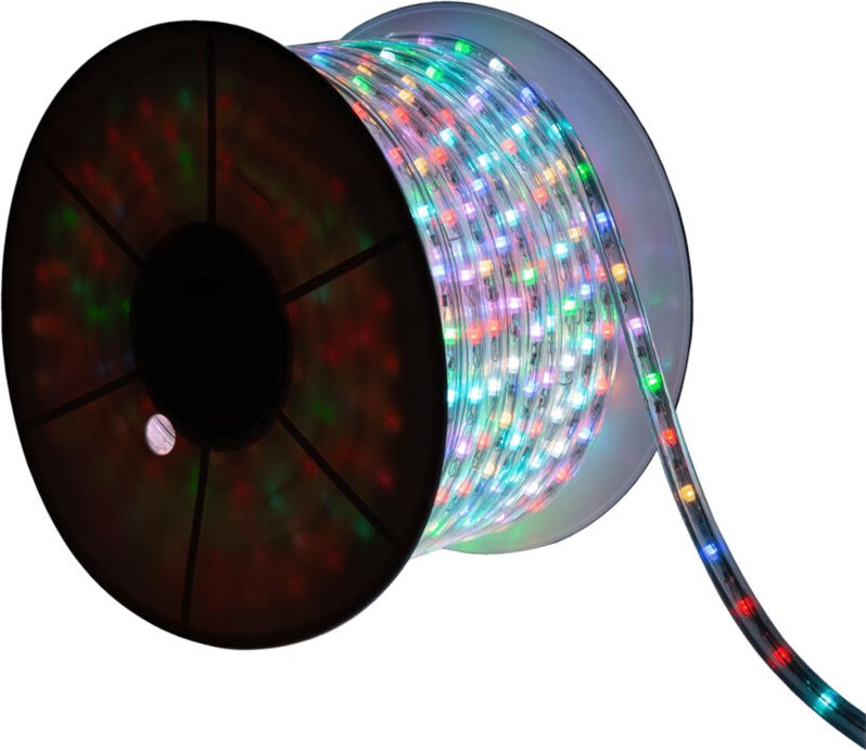 LED Schlauch Rund 220V RGB 36 LED/m 50m Schnitt jede 100 cm IP65 RGB
