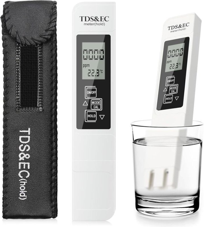 Wasserqualitätstester, 3-in-1-Digital-LCD-Messgerät mit tds-, ec- und Temperaturfunktionen, genaue Wasserqualitätsprüfun...