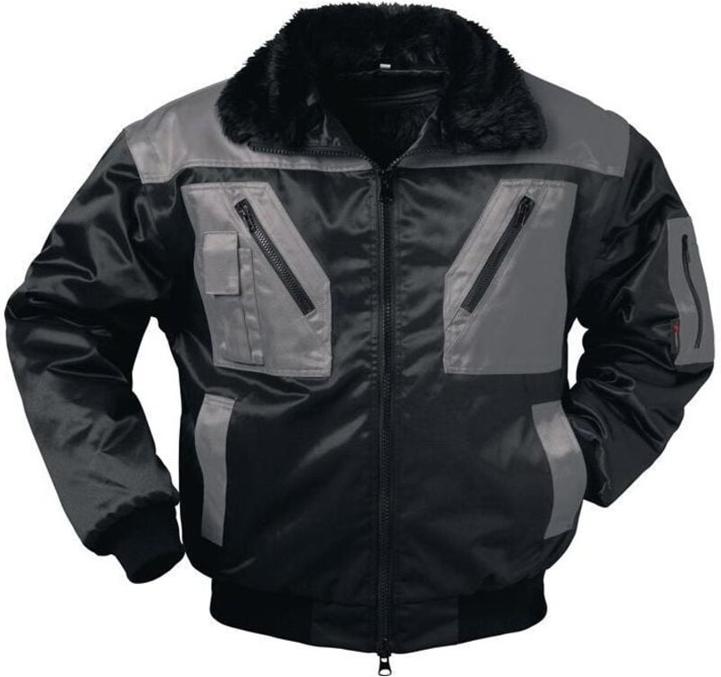 Pilotjacke askim Größe xxxl schwarz/grau