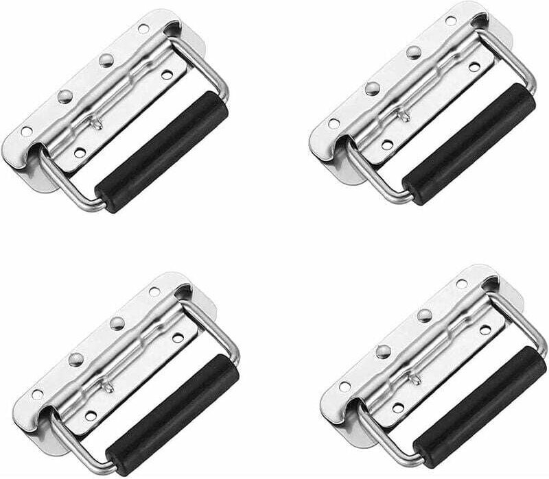 4-teiliger Klappgriff, Kassierergriff aus Edelstahl, Kassierergriff, klappbarer Kassierergriff, gefederter Klappgriff mi...