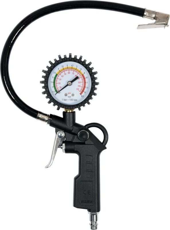 Thumbnail - Vorel - Druckluftpistole Reifenfüller mit Manometer Luftpistole Reifenfüllgerät