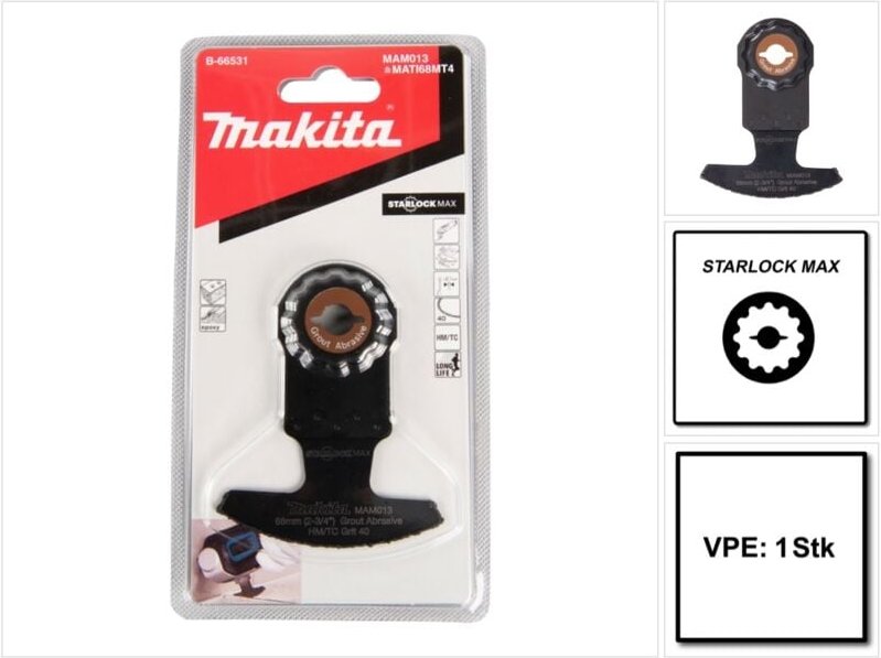 Makita Segmentsägeblatt, MAM013, 68x30 mm, 2,1 mm, Körnung 40