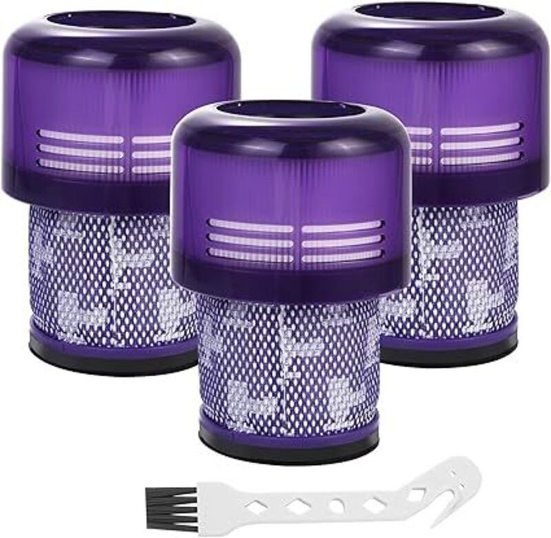 3er-Pack HEPA-H12-Filter für Dyson Akku-Staubsauger V11/V15/SV14/SV17/SV22 – Kompatibel mit DY-970013-02 – Waschbar und ...