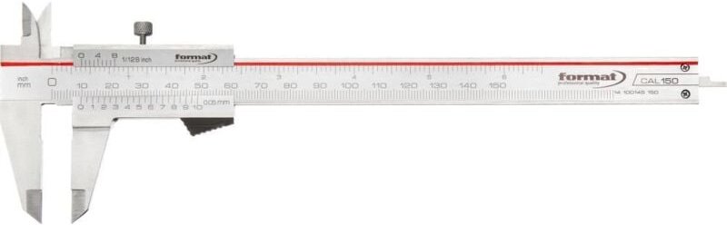 Taschenmessschieber rostfrei Feststellung 150mm - Format