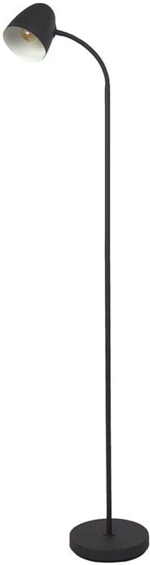 Nowa - Stehlampe Stehleuchte Beistelllampe Wohnzimmerlampe verstellbar schwarz h 145 cm