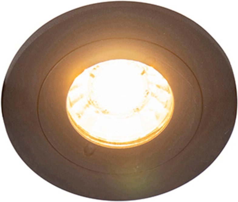 Moderne Smart Einbau Spot schwarz inkl. WiFi GU10 IP54 - Xena Round