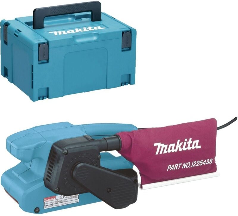 Bandschleifer 650W 76mm im Makpac-Koffer Makita 9911J